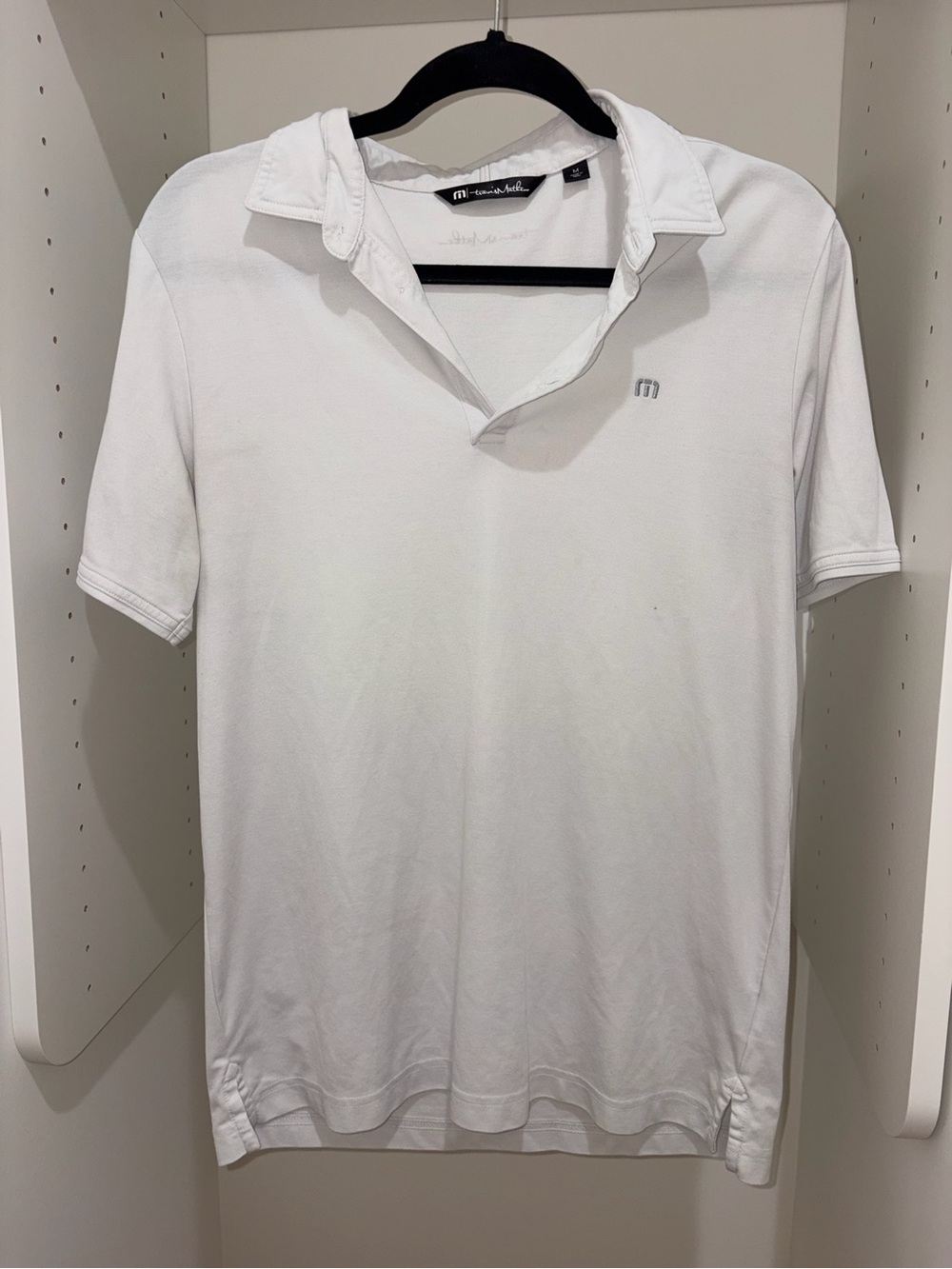 Travis Mathew White Men's Performance Polo | Size M